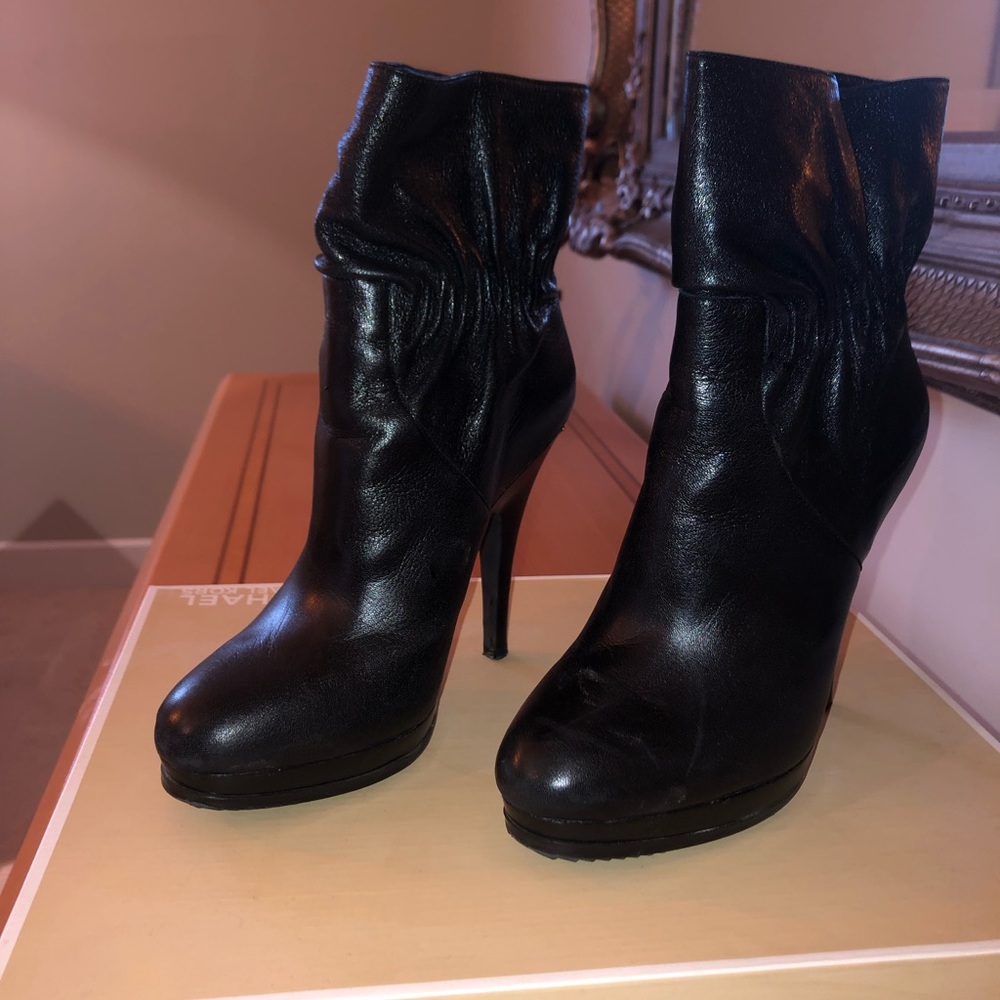 Michael Kors Leather Webster Booties